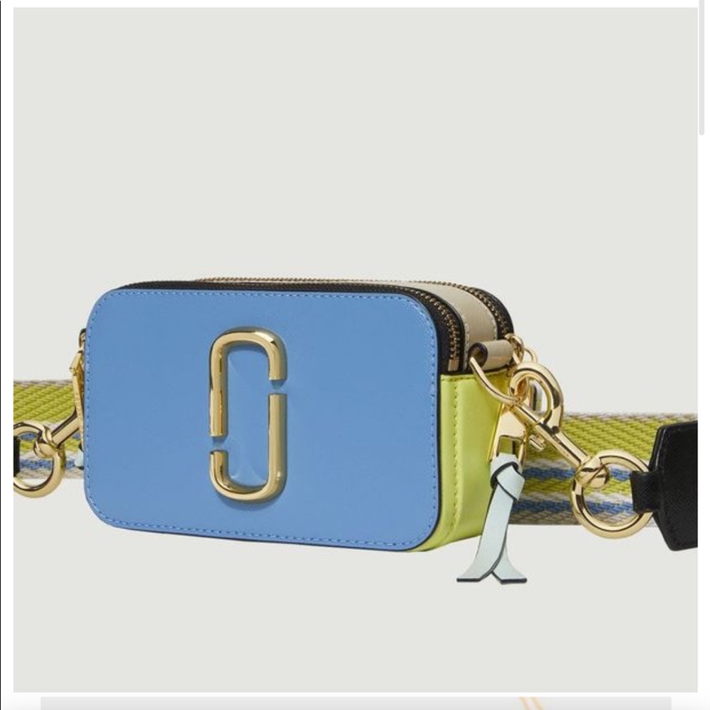 Marc Jacobs Snapchat bag in blue and green